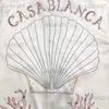 Mäns T-shirts Nya Casablanca Silkskjorta Män kvinnor 1 1 Toppkvalitet Coral Shell Printing Casablanca Tees T230321