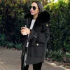 Trench da donna Autunno Inverno Casual Parka Giacca Fuzz Liner Cappotto in cotone caldo Donna Manica lunga allentata Donna con cappuccio Usura esterna JD1970