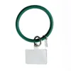 Bracelet Silicone porte-clés Bracelet anneaux rond porte-clés cercle pour femmes filles idéal cadeau multicolore en option