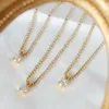 Pendant Necklaces 2023 Blingbling Romantic Zircon 18K Gold Plated Stainless Steel Choker Necklace Tennis Chain Jewelry