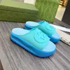 Macaron dicke Sohlen Designer rutschfeste INS Weiche Sohlen Stickerei Mode G House Luxus-Hausschuhe für Frauen, die Strand-Flip-Flops tragen