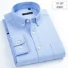 Мужские повседневные рубашки 8xl 7xl Pure Color полосатая / клетчатка
