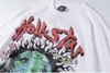 Hellstar Studios Globe Tee Plus Size Men T-shirts Heavy Cotton Tops Man Vintage Oversized T-shirt Streetwear Tee Youth Tees High Wholesale