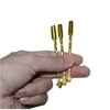 Atacado 85mm Gold Wax Dabbers fumando plataformas de fumaça de fumantes Acessórios de ferramentas de ervas secas