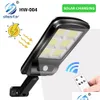 Solar Street Light Powerf Outdoor Lamp Wall с ИК -датчиком движения IP65 водонепроницаемый пульт дистанционного управления 450 квадратных метров.