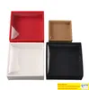 Boîte en carton Kraft boîte d'emballage cadeau avec couvercle étui d'emballage cadeau avec fenêtre en PVC transparent bijoux papier Boxe
