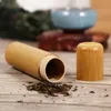 Reusable Bamboo Tube For Tea Toothbrush Travel Portable Toothbrush Box Environmental Protection Natural Material Storage Box