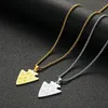 Pendant Necklaces QIAMNI Stainless Steel Viking Vintage Arrow Triangle Eagle Spear For Men Women Party Hallowen Jewelry Choker