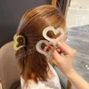 Donna Large LOVE Design Jelly Color Hair Claw Barrettes Fashion Girl Hair Clips Capelli Copricapo Accessori per capelli Forcine coreane