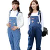 Sleep Lounge Maternity clothing autumn fashion pockets pregnant women pants Korean version of leather trousers 230320