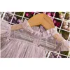 Robes de fille filles princesse maille couches gâteau pour enfants paillettes fête élégante tutu bal livraison directe bébé vêtements de maternité Dh5By
