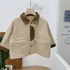 Chemises de printemps pour enfants, manteau ample pour bébés coréens, Style étranger, veste Cardigan de couleur assortie pour garçons et filles, 230321