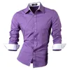 Camisas casuais masculinas jeansian camisas casuais vestido masculino roupas masculinas manga longa marca social boutique algodão botão ocidental 2028 230321
