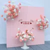 Other Event Party Supplies White Pink Red Rose Wedding Backdrop Floral Arrangement Party Arch Decor Hanging Flower Row Stage Floor Floral Ball Event Props 230321