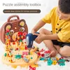 Outils Atelier Montessori Enfants Faire semblant de Jouer Jouets pour Garçons 3 Ans Enfant Foreur Jeux Boîte à Outils Jardin Éducatif Enfants Cadeau 230320