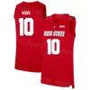 Колледж штата Огайо Buckeyes 1 Deshaun Thomas Jersey Basketball 0 Джареду Саллингер 11 Джерри Лукас 34 Калеб Вессон 10 Laquinton Ross Red White Sere Black Stitch NCAA