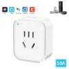 Smart Plug WiFi-Buchse EU US UK 16A Power Monitor Timing-Funktion Tuya Smart Life APP-Steuerung Funktioniert mit Alexa Google Assistant Yandex