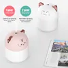 Mise à niveau NOUVEAU 250 ml Air Humidificateur Mignon Kawaiil Aroma Diffuseur Avec Veilleuse Cool Mist Pour Chambre Maison Voiture Plantes Purificateur Humificador