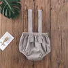 Zestawy odzieży Nowe 8 kolorów Baby Cord Suspender Rompers 024m Nowonarodzony maluch chłopców dla dziewcząt szorty Sling Bodysuit kombinezon Z0321