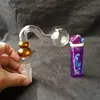 Gourde S pot couleur gros bongs en verre brûleur à mazout conduites d'eau en verre plates-formes pétrolières fumer