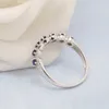 With Side Stones AEAW 10K White Gold lab Sapphire 0.21ct 0.15ct Ring for Women Handmade Engagement Bride Anniversary Gift Fine Jewelry 230320