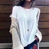 Women's T Shirts 2X Womens Short Sleeve Tops Casual Crew Neck Loose Fit Tie Front Knot Simple Irregular Cross T-Shirt S Size White/Pink