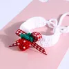 Dog Collars Cat Collar Cotton Bow Puppy Tie Handmade Knitted Flower Strawberry Bib Adjustable Necklace Pet Supply