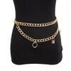 Belts Waist Chain Belt Gold Metal For Women Lock Tassel Ketting Riem Ceinture Femme Personality Waistband