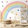 Muurstickers grote waterverf regenboog voor kinderkamers gigantisch kind pastel boho sticker 230321