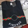 夏のヨーロッパイタリアコットンツイルレタープリントTシャツ