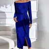 Casual jurken fluweel bodycon zwarte midi jurk voor vrouwen lange mouw ruches slanke fit avond vrouwelijk feest clubkleding vestido 2023