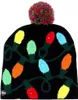 Modelo de otoño e invierno Sombrero de Navidad Unisex Adultos Niños Color Navidad Color de Halloween Sombrero de punto Sombrero Calor