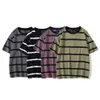 Herren-T-Shirts Aolamegs Männer T-Shirt Farbblockdruck 3 Farben Optional T-Shirts Einfache High Street Basic All-Match Cargo Tops Männlich Streetwear 230321