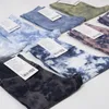 Ll tie-dye yoga leggings push fitness hudvänlig hög midja sömlös anpassa benhöftlyft tie-färgade capris nionde byxor jogga 6 färger ll691