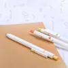 5Pcs Retractable Gel Pen Non-slip Silicone Grip 0.5mm Refillable Office Writing Supplies For Student Teacher School