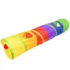 Cat Toys Innovative Aandmakelijk Mooie Mooie Multicolor Diding Training Cats Puppy House Tunnel voor woonkamer huisdier