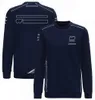 Nova temporada 2023F1 Formula 1 Trabalho Roupas de trabalho masculino Casual Casual Sweater à prova de vento e quente