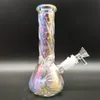 2023 GODY BONG GLASS 20CM 8 cali przezroczysty skręcony Felix Rainbow Cold Off Role wodne Hookah Bong Glass Bongs 14 mm Bowl Stem