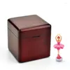 Decoratieve beeldjes Anime Song Wood Music Box Girl Roterende ballerina Wind -vriendin Regalos de Navidad Kerstcadeautjes DL60MB