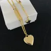 Cancelliere a pendente di gioielleria Designer Women Choker Necklace Gold Color Luxury Pendants Titanium Love Chain with Box