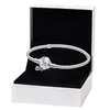 Pandora için mor taş çiçek tokası cazibe bileziği gerçek sterling gümüş yılan zinciri bilezikler için kadın kız arkadaşı hediye el zinciri takılar orijinal kutu ile