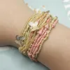 Strand Bohemian Butterfly Beaded Bracelet For Women Multilayers Charm Statement Beads Bracelets Girl Party Fashion Jewelry