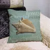 Kudde Ocean Sea Shell Pillow Case Blue Marine Cartoon Throw Home Linen Large Soffa Bedding Decoration T166