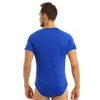 Ropa de dormir para hombres MSemis Hombres Adultos Bebé Juego de rol Romper Lencería Prensa Entrepierna Camiseta Body Manga corta Pijamas Ropa interior Disfraces 230320