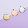 Charms 10PcsLot Mirror Polish Stainless Steel Round Tray Pendants For DIY Making Necklace Bracelets Key Chain Fashion Jewelry 230320