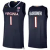 Virginia Cavaliers College 2 Reece Beekman Jerseys Basketball 5 Ben Vander Plas 11 Isaac McKneely 4 Armaan Franklin 1 Jayden Gardner Kihei Clark Caswing Men Kids NCAA