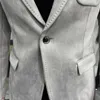بدلات للرجال Blazers بالإضافة إلى حجم 4XL-M الخريف Deerskin Velvet Jackets Blazer 6 Color Men Business Blazers Hommes Disual Wedding Tuxedo Suit Coat 230320