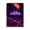 Metal Painting Retro Color Neon Car Sports Car Plaque Vintage Tin Sign Retro Metal Sign Decorative Plaque Wall Decor Bar Pub 30X20cm W03