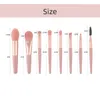 8pcs mini pincéis de maquiagem macia Conjunto de cosméticos Macaron Foundation Contour Blush Powder Sheshadow Blending Makeup Brush Beauty Tools