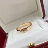Diamants Legers pierścień wąska wersja projektantka dla mężczyzny złota platowane t0p Oficjalne reprodukcje klasyczny styl moda